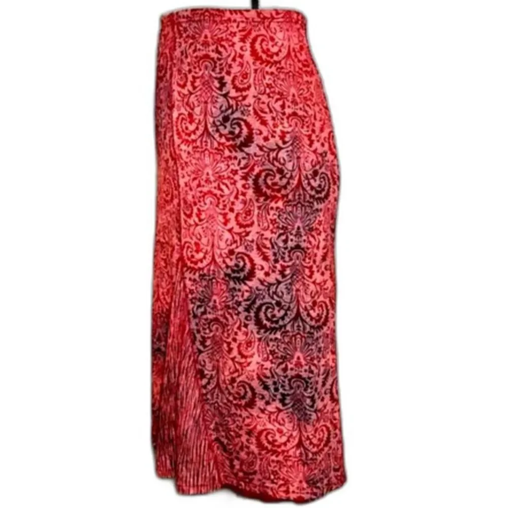 🌟 Vintage 90s Tribal A-Line Bias Skirt - Picture 2 of 5